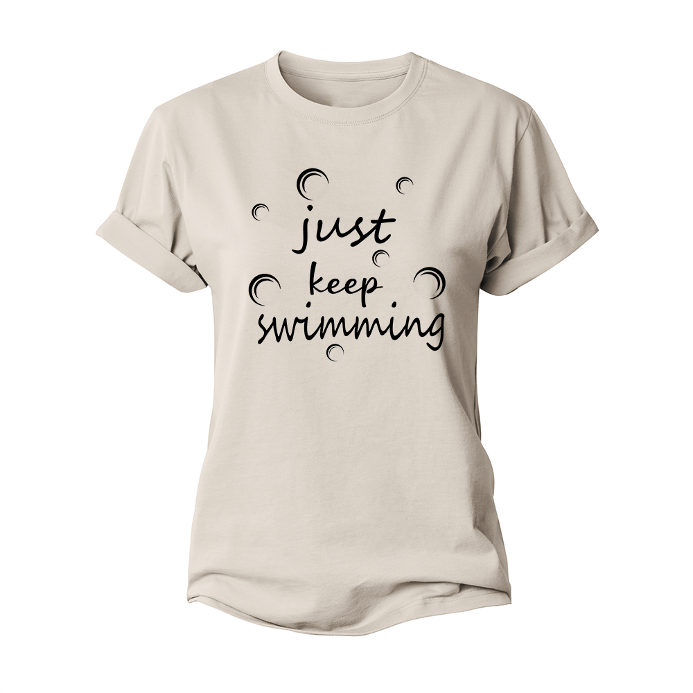 Just Keep Swimming Women's Cotton T-Shirt