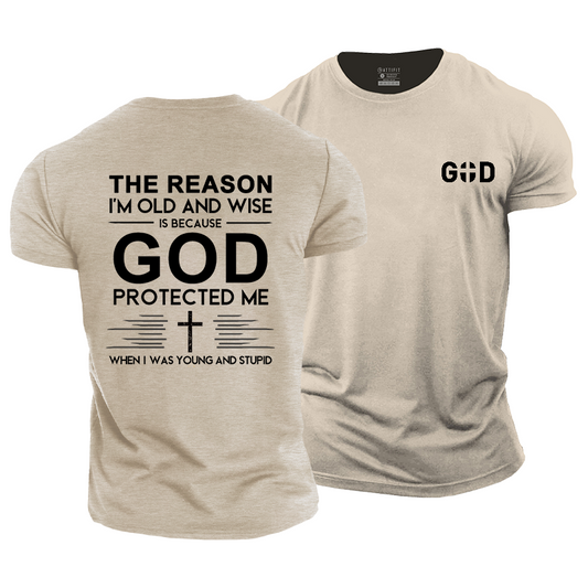 God Protected Me Cotton T-Shirt