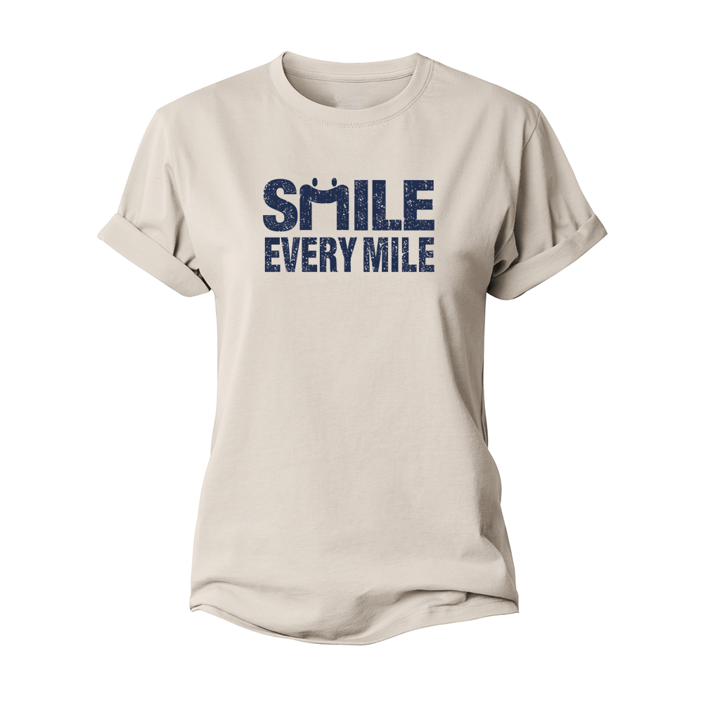 Smile Every Mile Women's Cotton T-Shirt