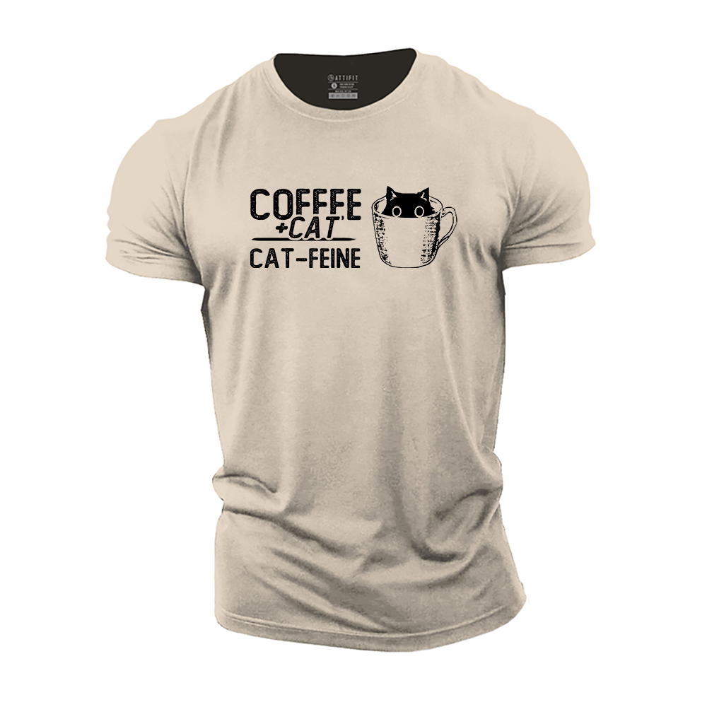 Coffee + Cat = Cat-feine Cotton T-Shirt