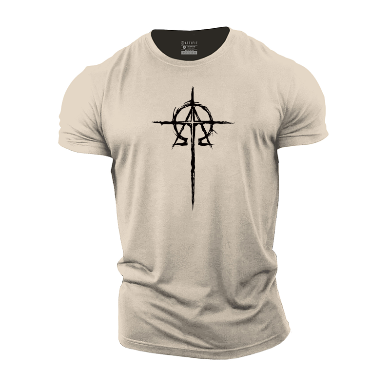 Simple Cross Cotton T-Shirt