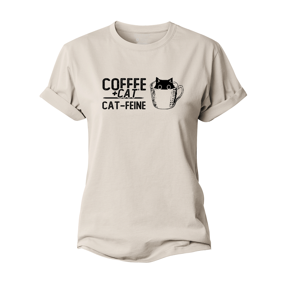 Coffee + Cat = Cat-feine Women's Cotton T-Shirt