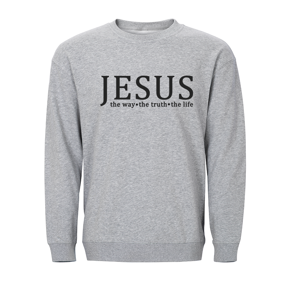 Jesus, The Way The Truth The Life Crewneck Sweatshirt