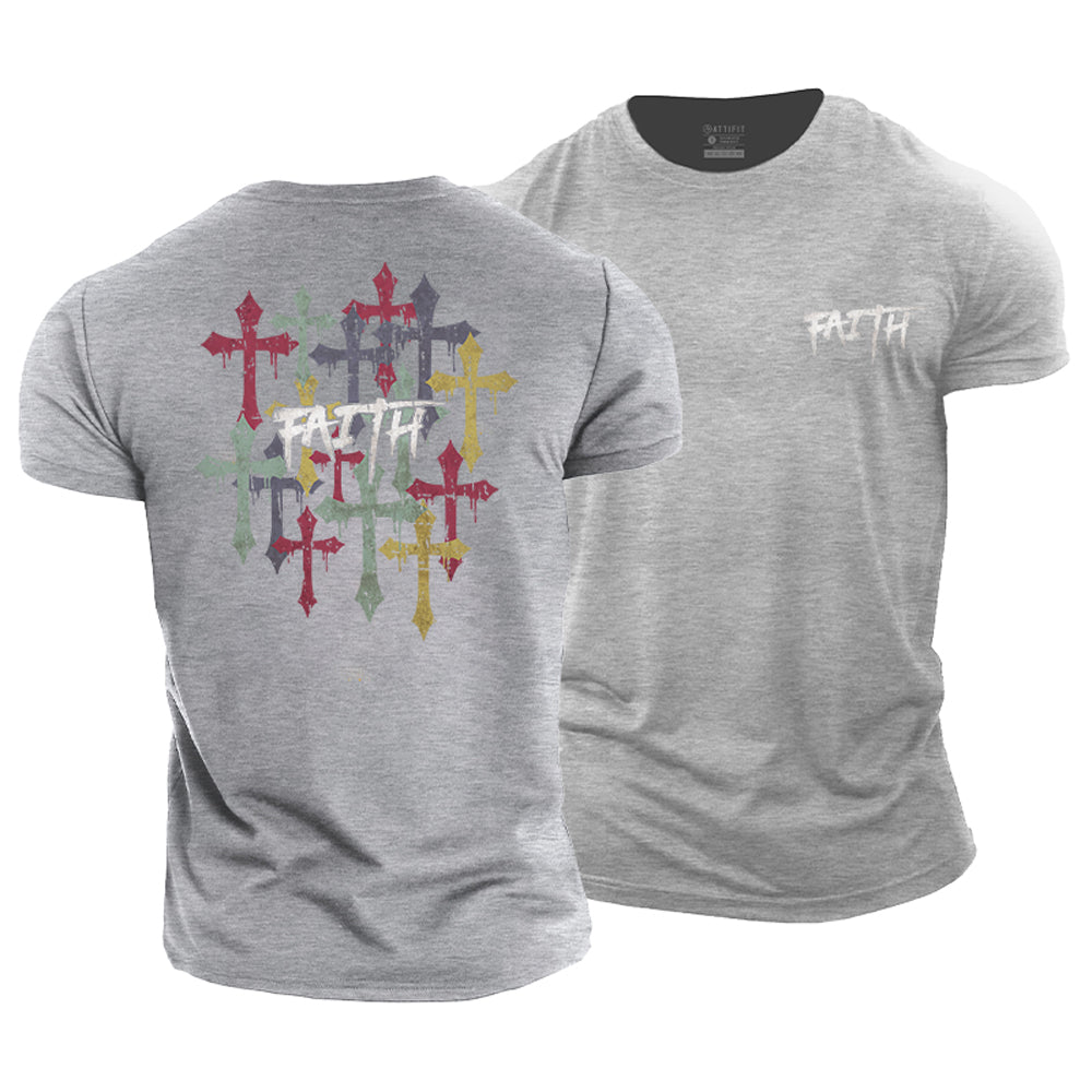 Faith Cross Cotton T-Shirt