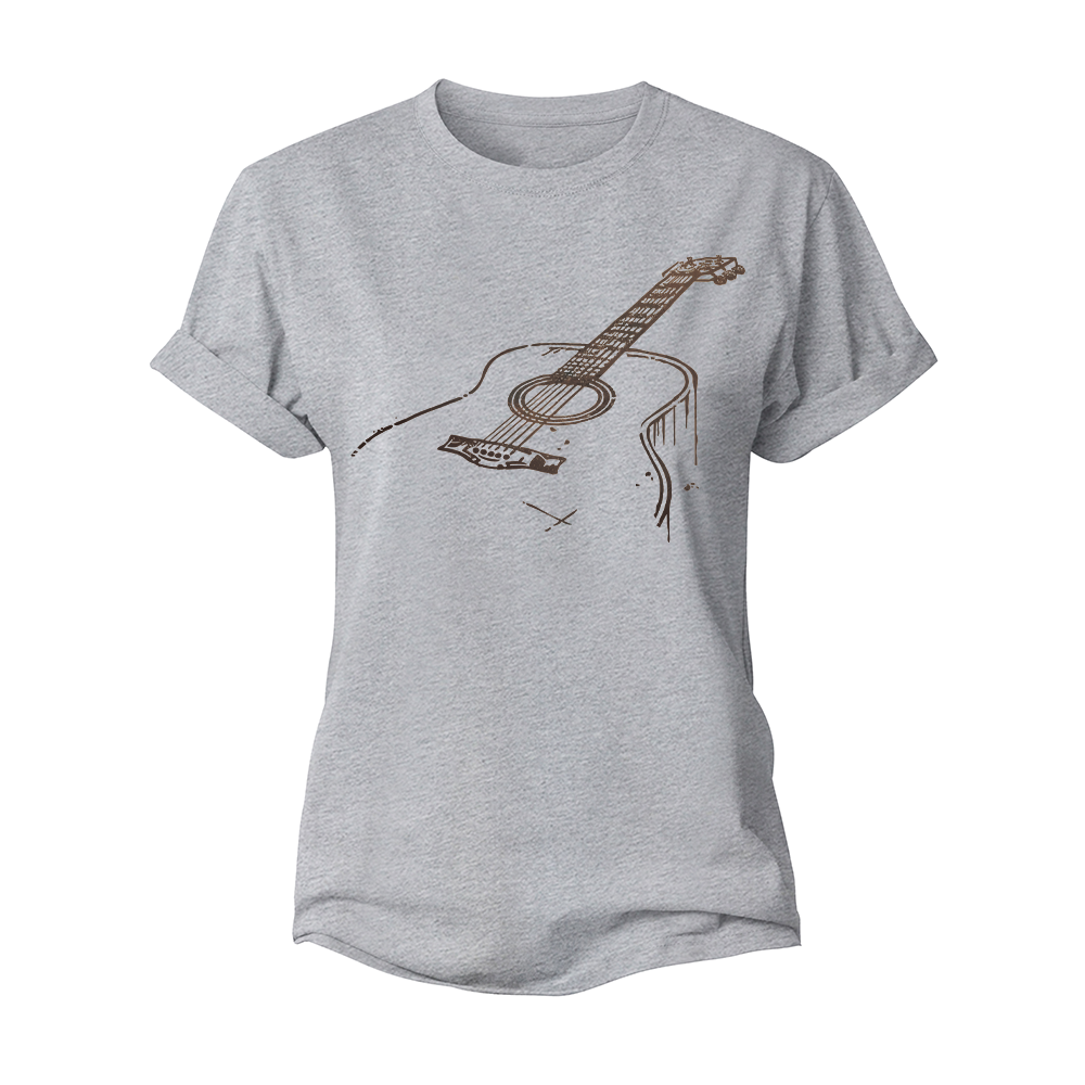 Acoustic Guitar Women's Cotton T-Shirt