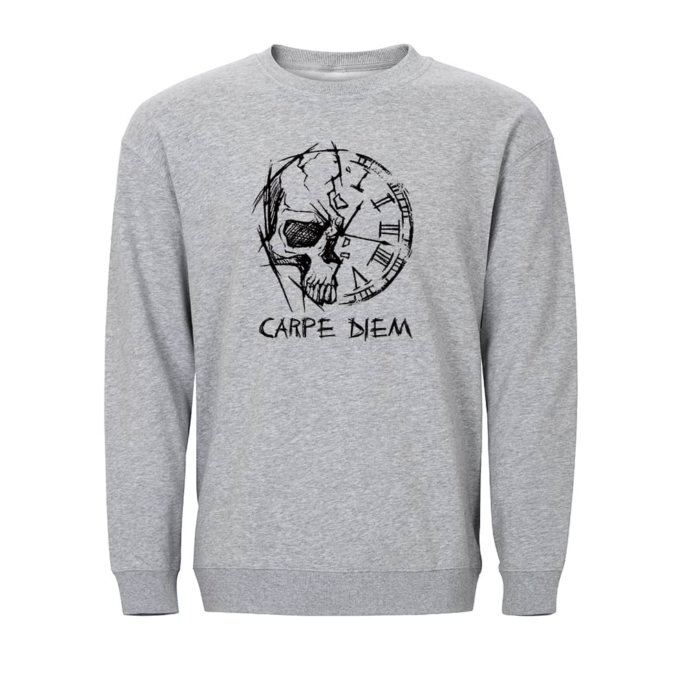 Skull Carpe Diem Crewneck Sweatshirt