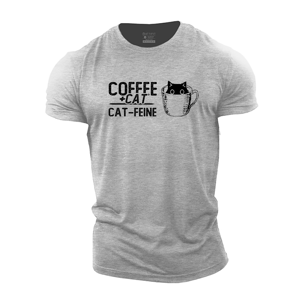 Coffee + Cat = Cat-feine Cotton T-Shirt