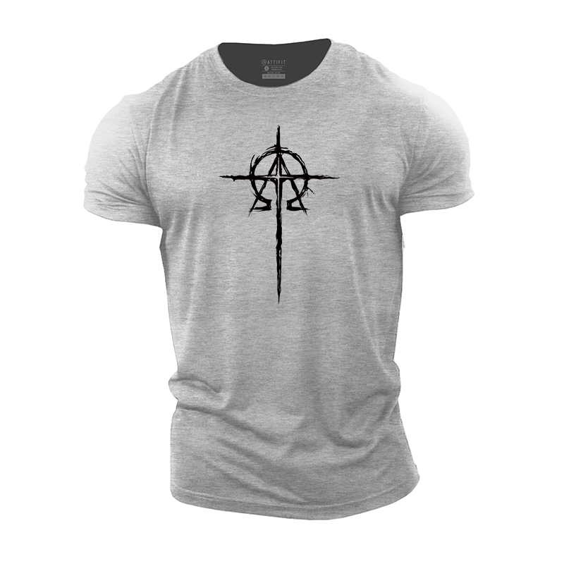 Simple Cross Cotton T-Shirt