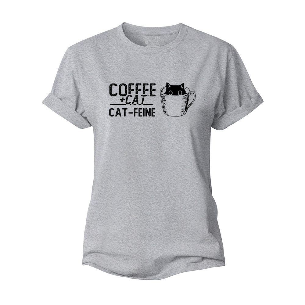 Coffee + Cat = Cat-feine Women's Cotton T-Shirt