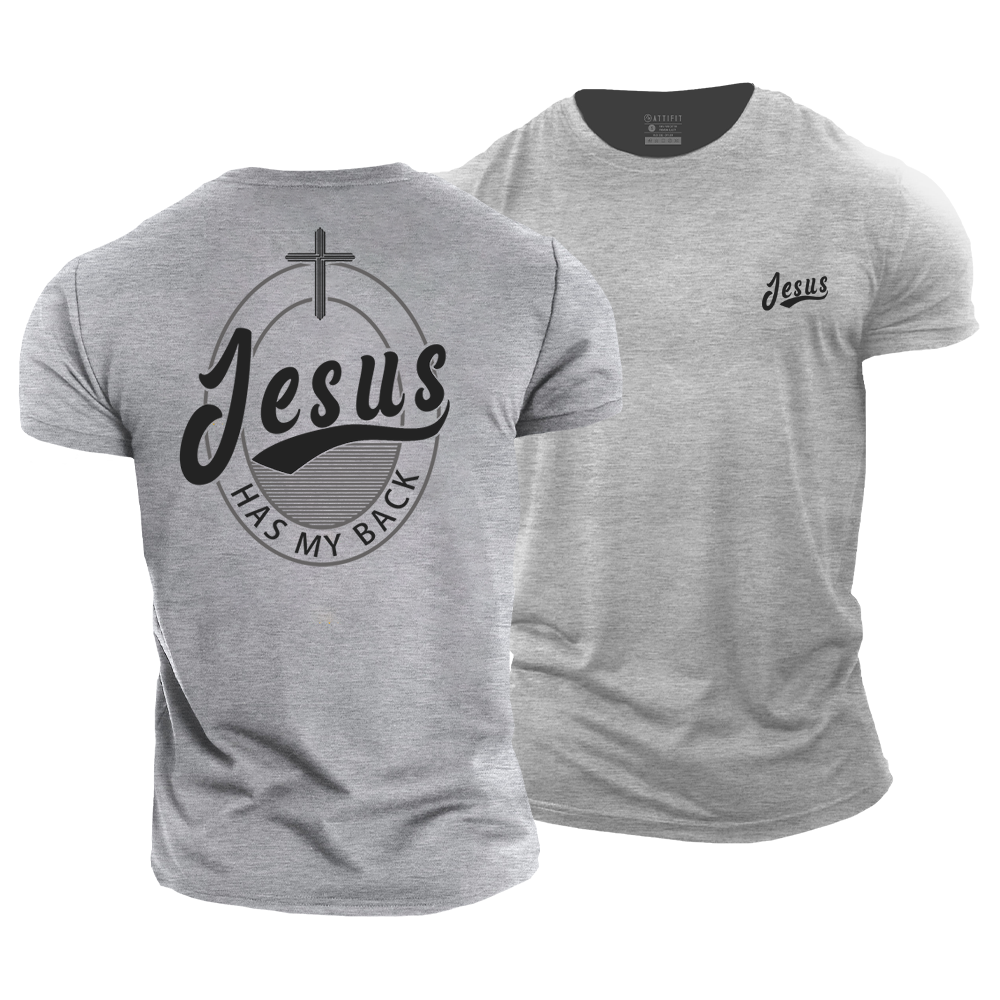 Jesus Has My Back Cotton T-Shirt