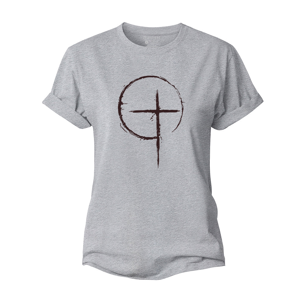 Simple Cross Women's Cotton T-Shirt