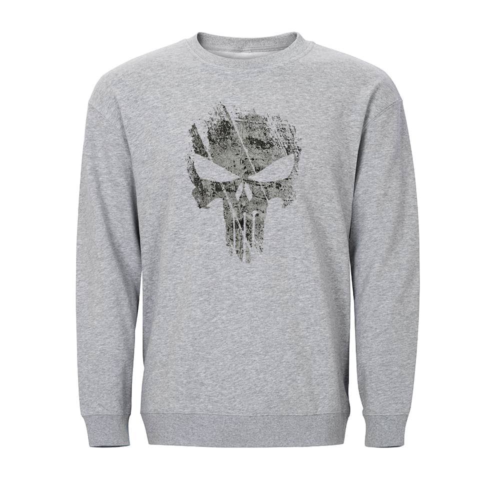 Broken Punisher Skull Crewneck Sweatshirt