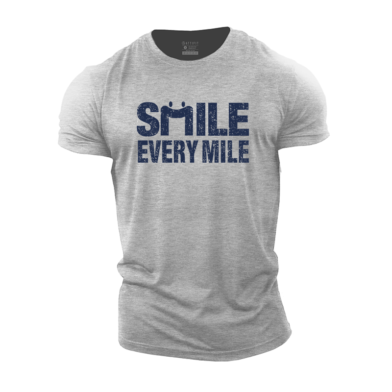 Smile Every Mile Cotton T-Shirt