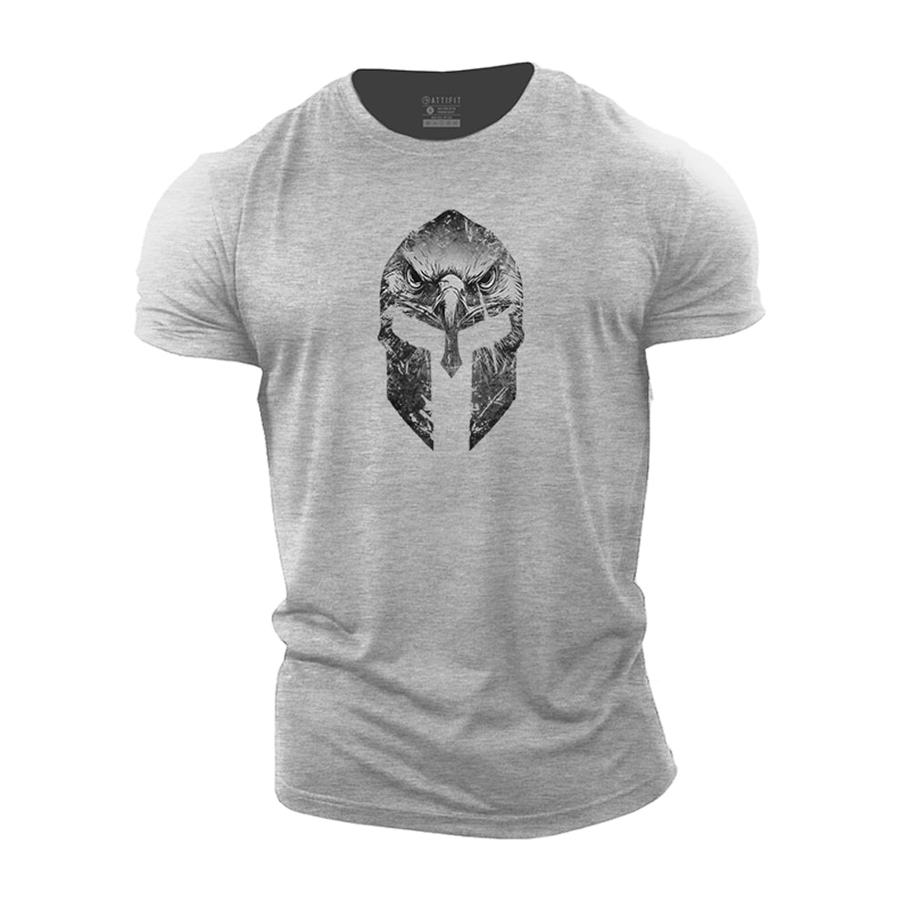 Spartan And Eagle Cotton T-Shirt