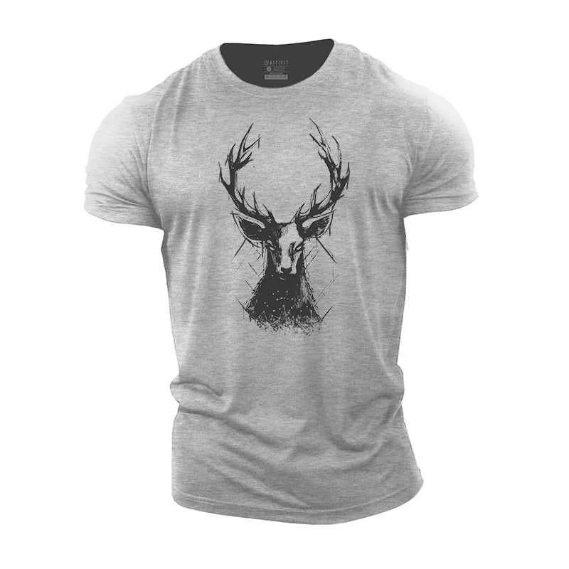 Jungle Elk Cotton T-Shirt