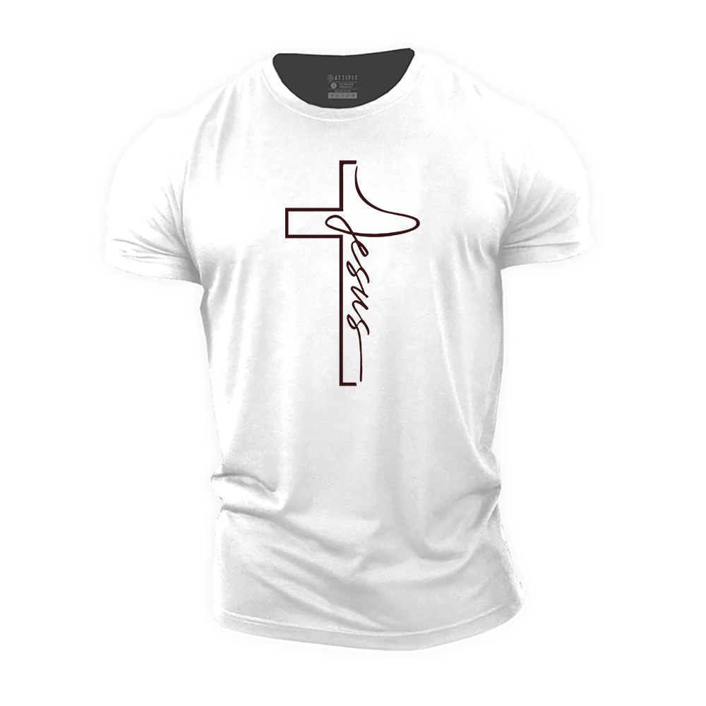 Jesus Cross Cotton T-Shirt