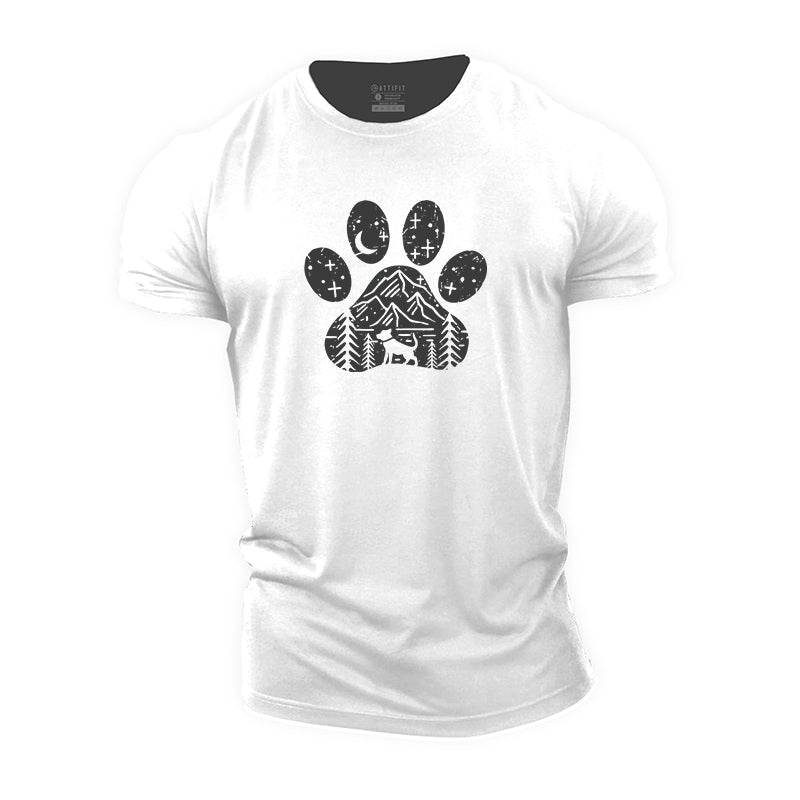 Dog Under The Stars Cotton T-Shirt