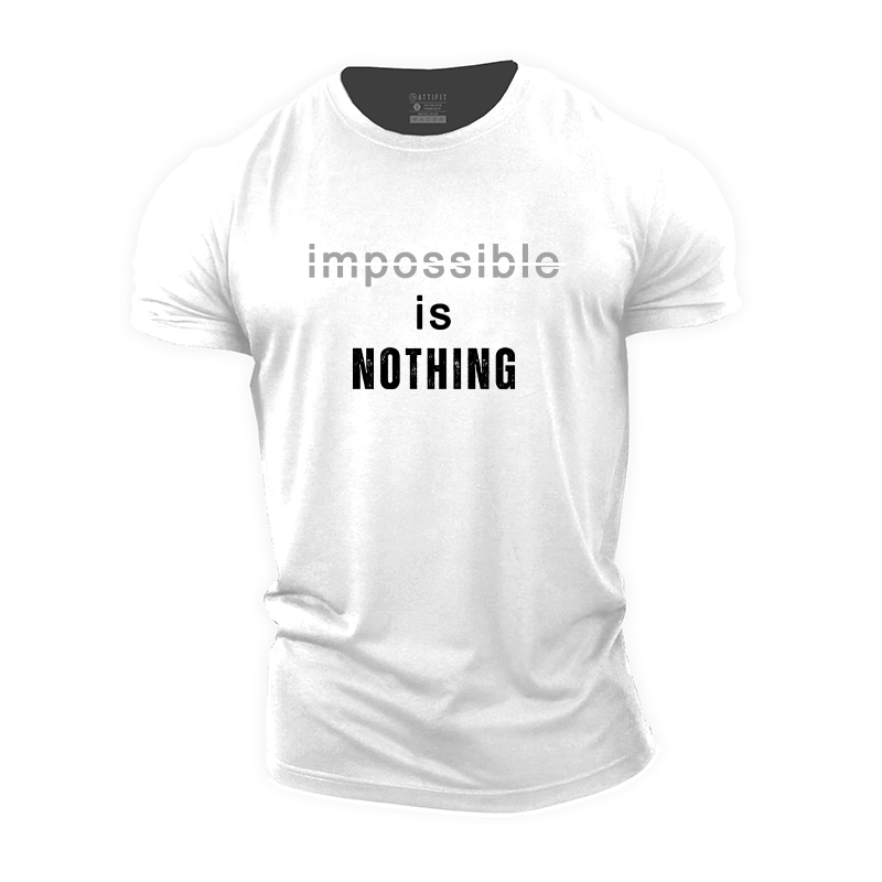 Impossible Is Nothing Cotton T-Shirt