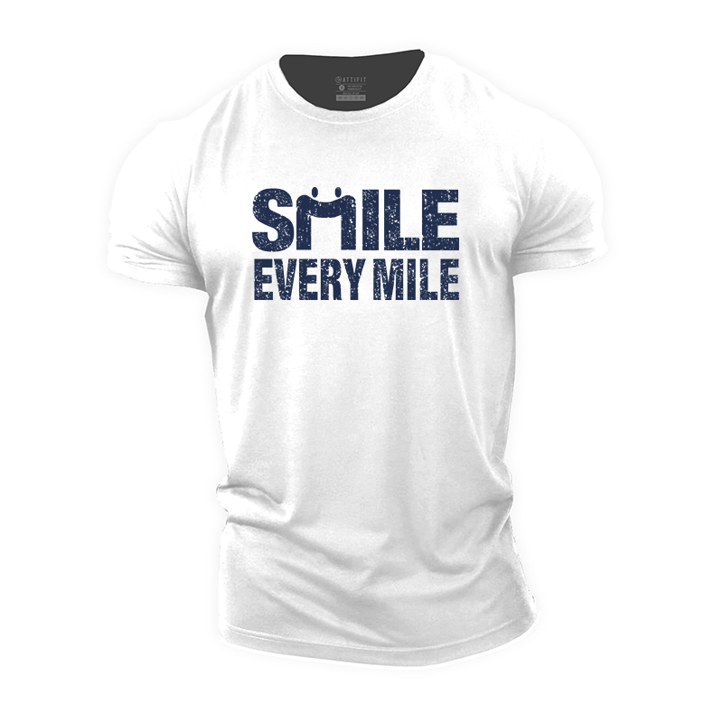 Smile Every Mile Cotton T-Shirt