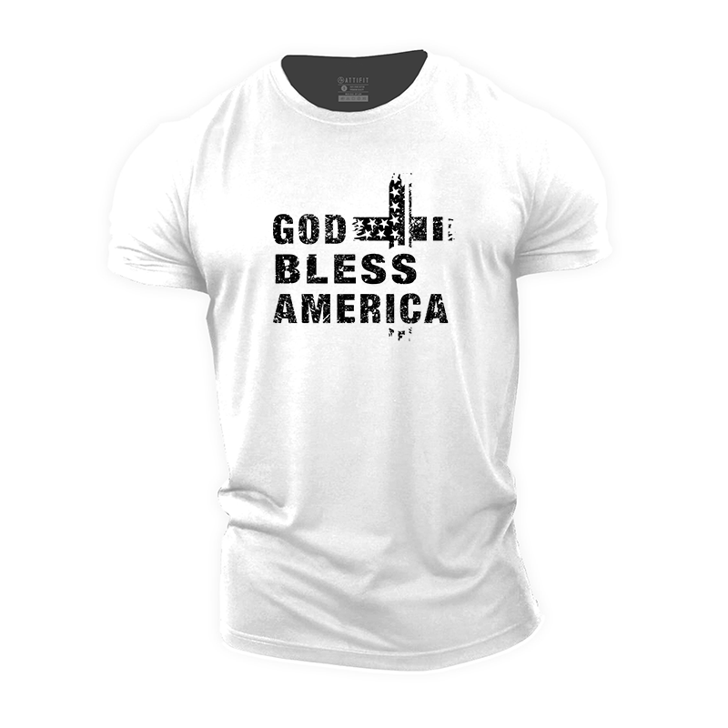 God Bless America Cotton T-Shirt