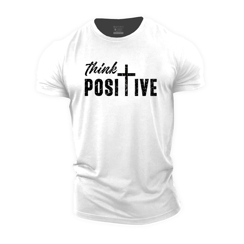 Think Positive Cotton T-Shirt