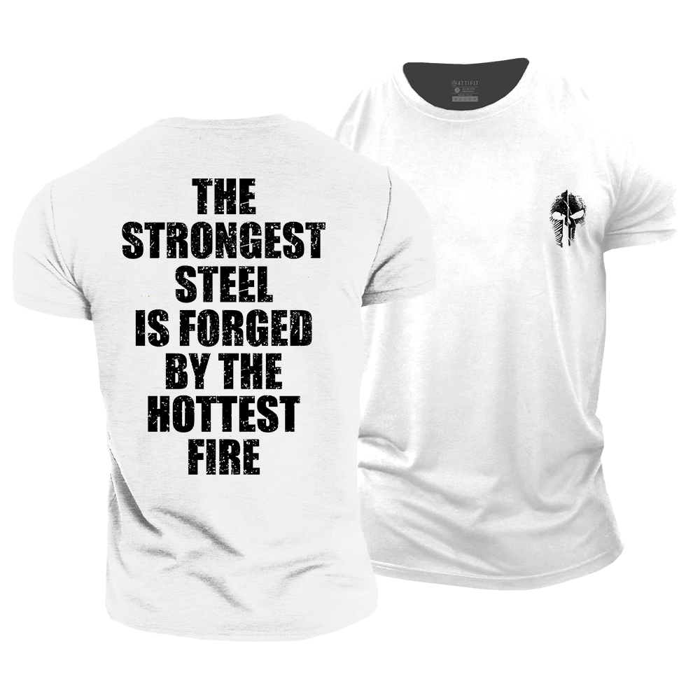 Strongest Steel and Hottest Fire Cotton T-Shirt