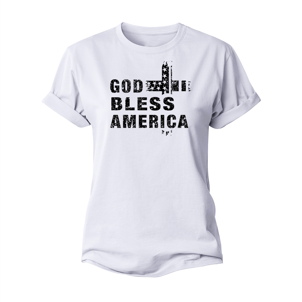 God Bless America Women's Cotton T-Shirt