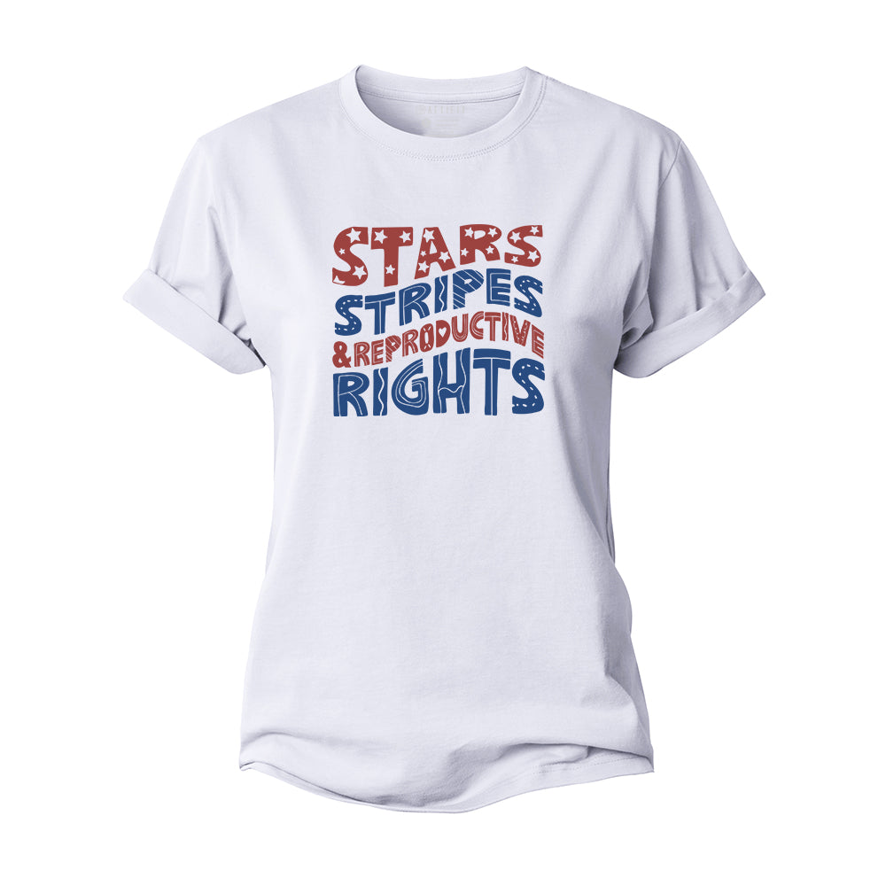 Stars And Stripes Women's Cotton T-Shirt