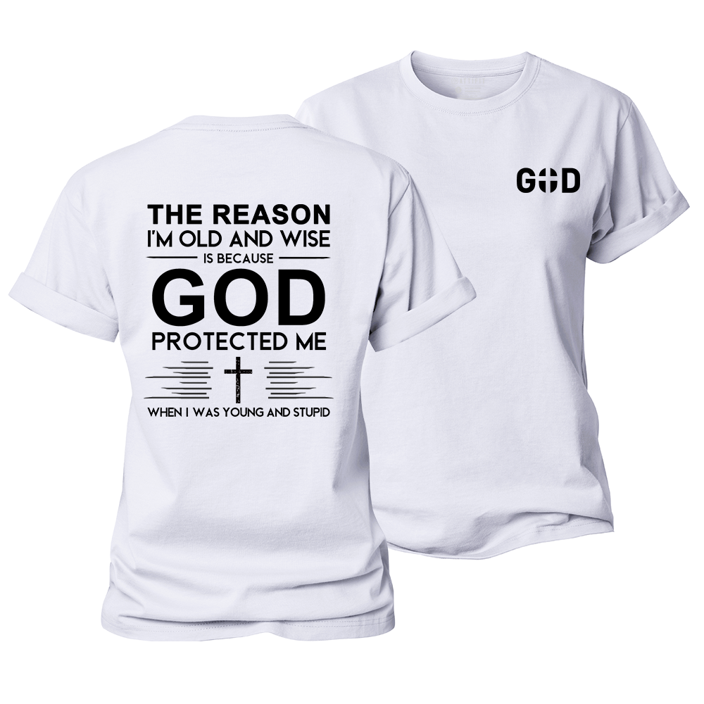 God Protected Me Women's Cotton T-Shirt