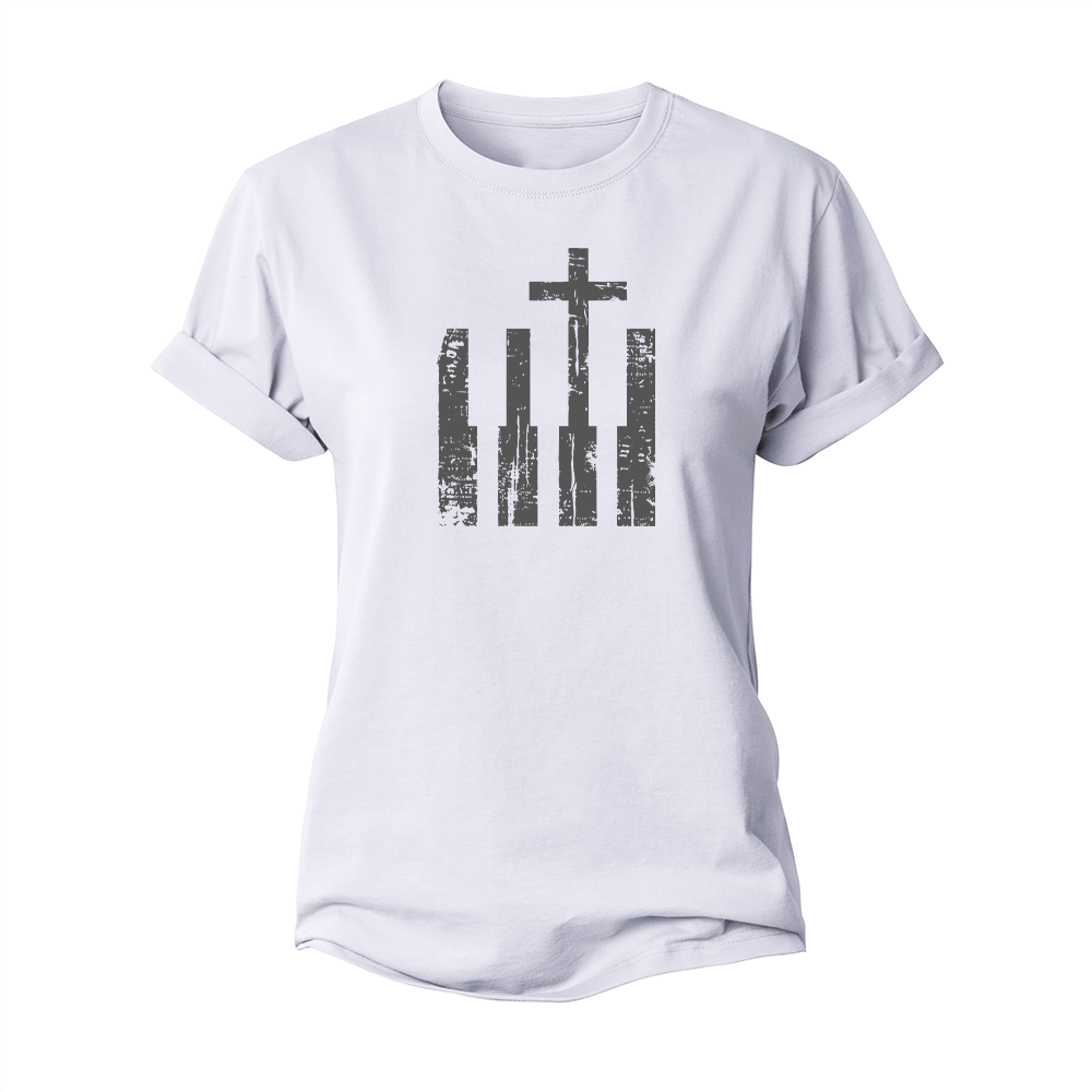 Piano Cross Women's Cotton T-Shirt