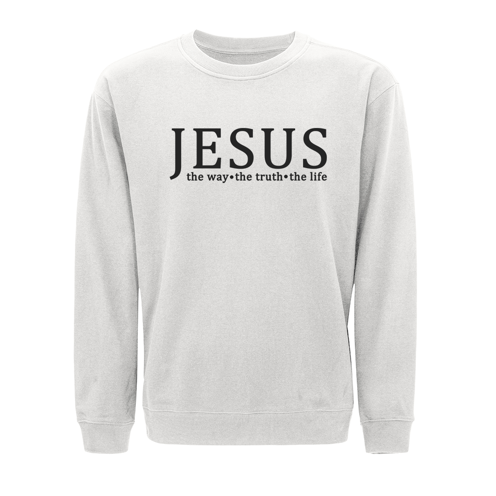 Jesus, The Way The Truth The Life Crewneck Sweatshirt