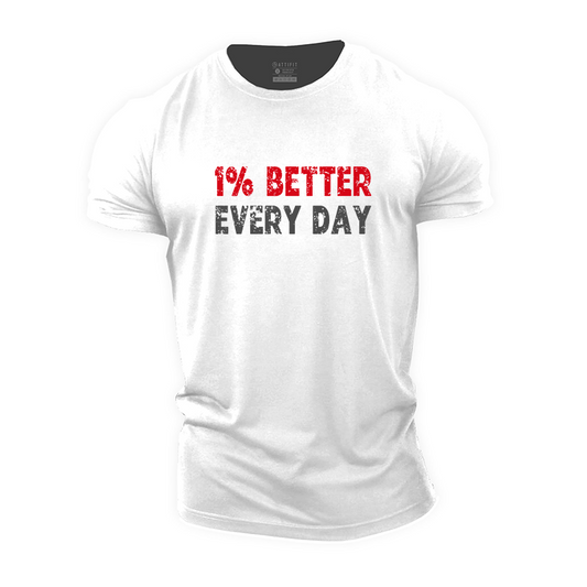 1% Better Every Day Cotton T-Shirt