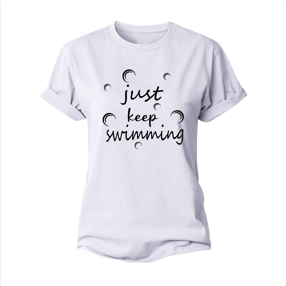 Just Keep Swimming Women's Cotton T-Shirt