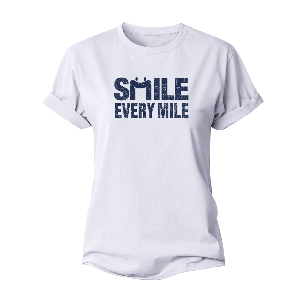 Smile Every Mile Women's Cotton T-Shirt