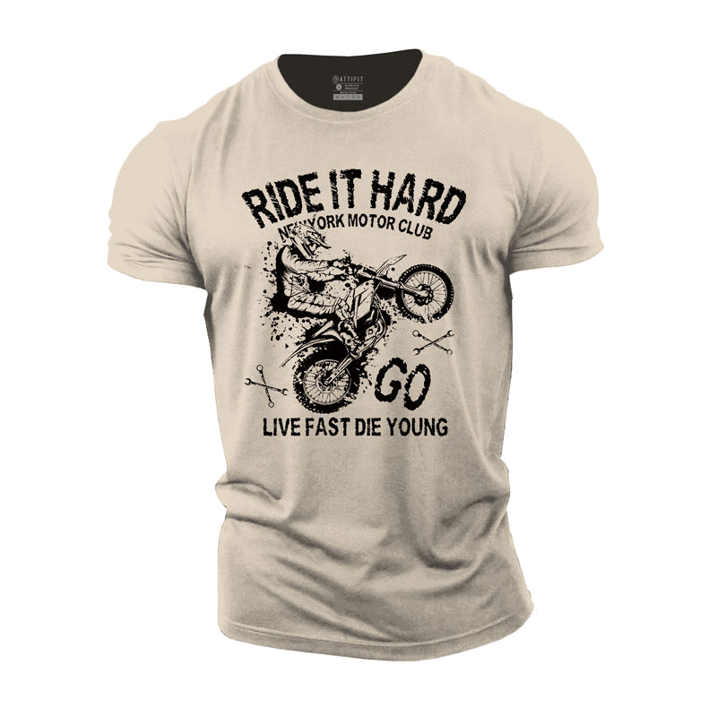 Cotton Motor Club Graphic Men's T-shirts