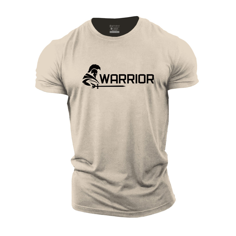 Cotton Spartan Warrior Graphic T-shirts