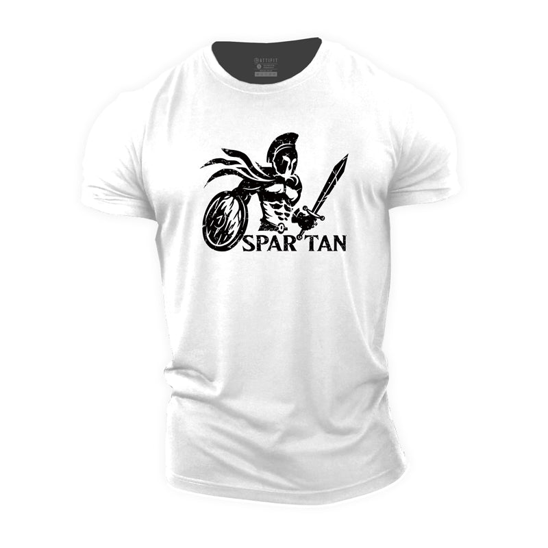 Cotton Spartan Warrior Graphic T-shirts