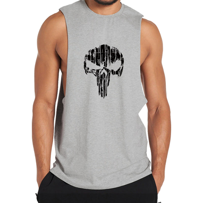 Cotton Skull Workout Tank Top