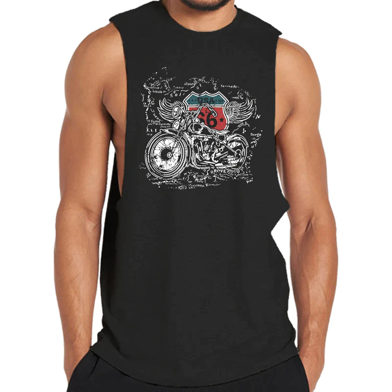 Cotton USA 66 Road Men's Tank Top