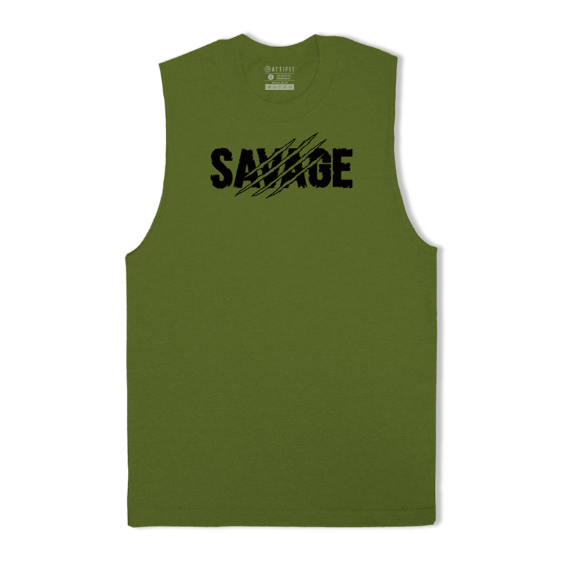 Cotton Savage Graphic Men's Tank Top