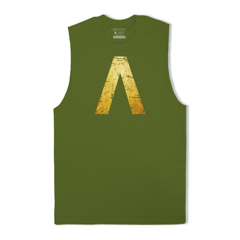 Cotton Warrior Shielded Graphic Men's Tank Top