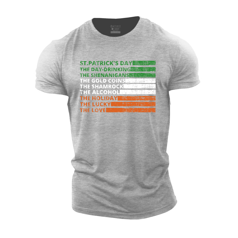 Cotton St. Patrick's Day Graphic Men's T-shirts