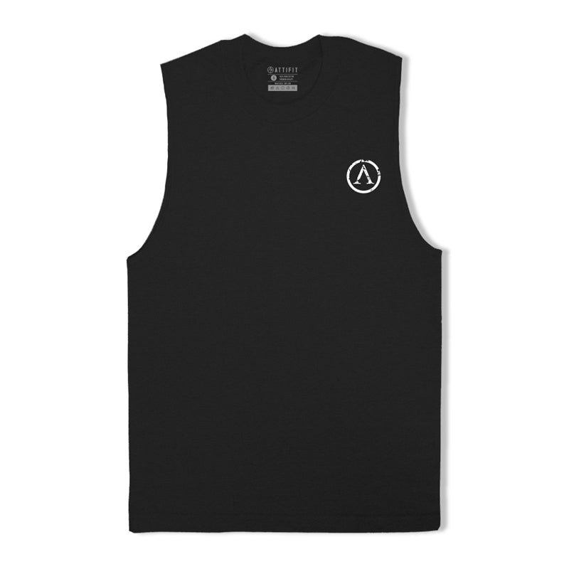 Cotton Circle Pattern Men's Tank Top