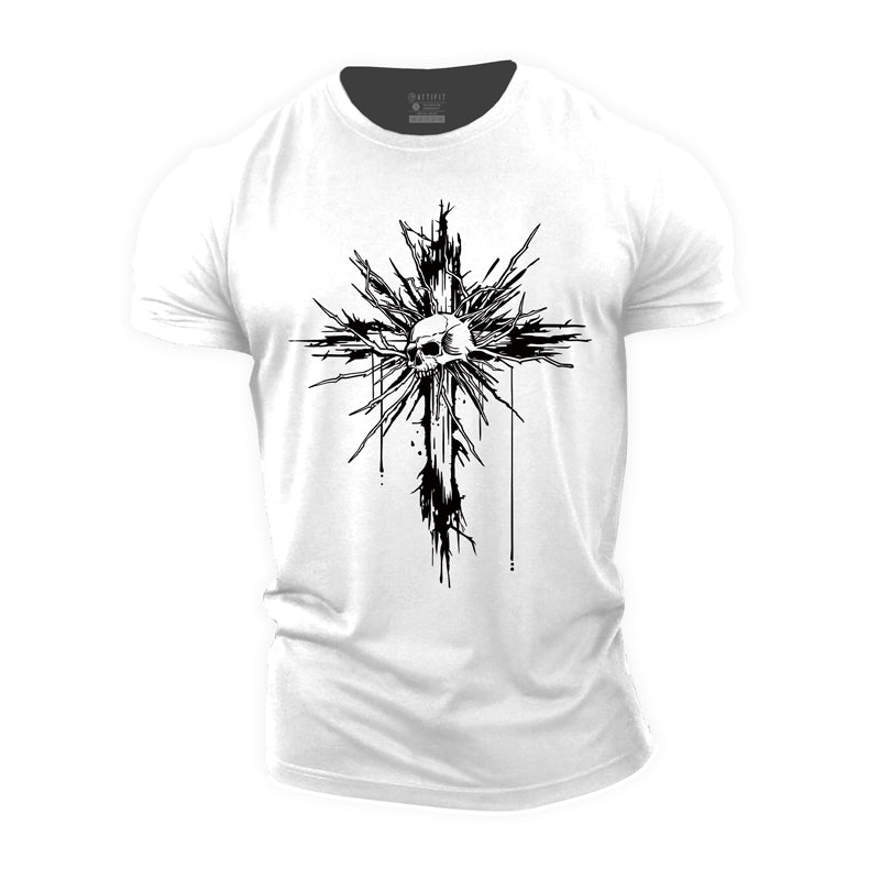 Cross Skull Cotton T-Shirt