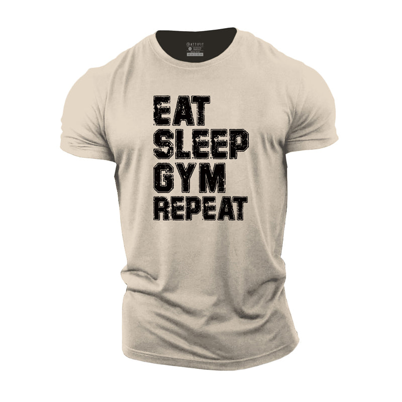 Cotton Gym Repeat Men's Fitness T-shirts