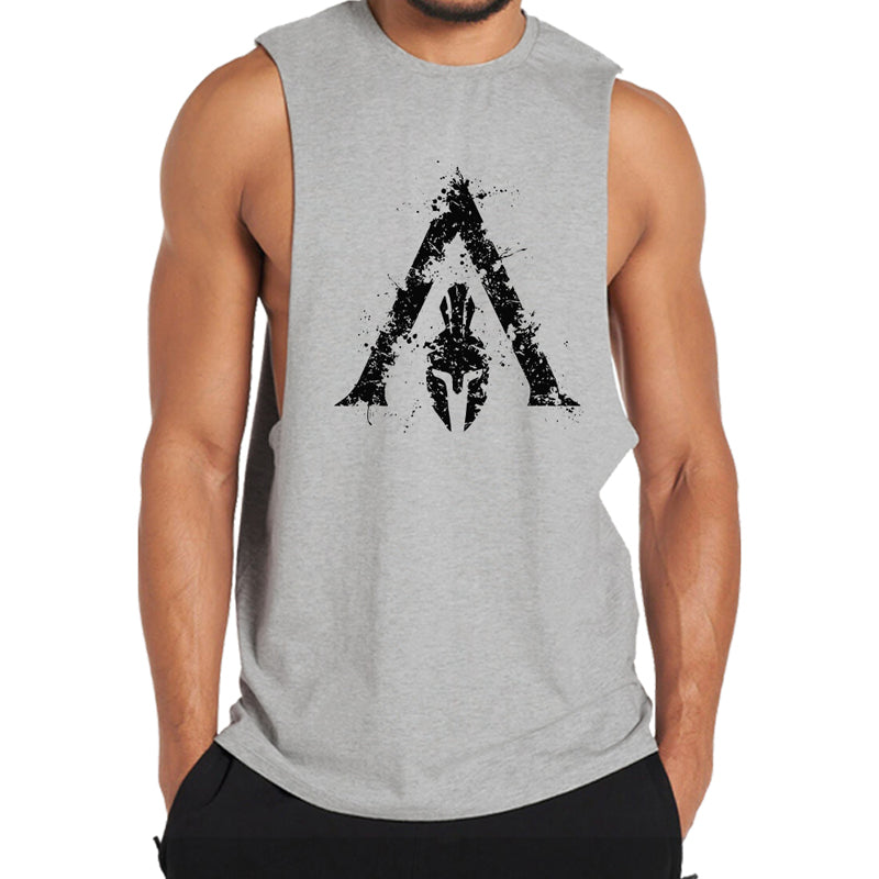 Cotton Spartan Graphic Tank Top