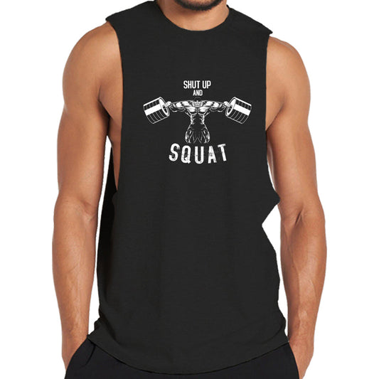 Cotton Squat Men's Workout Tank Top