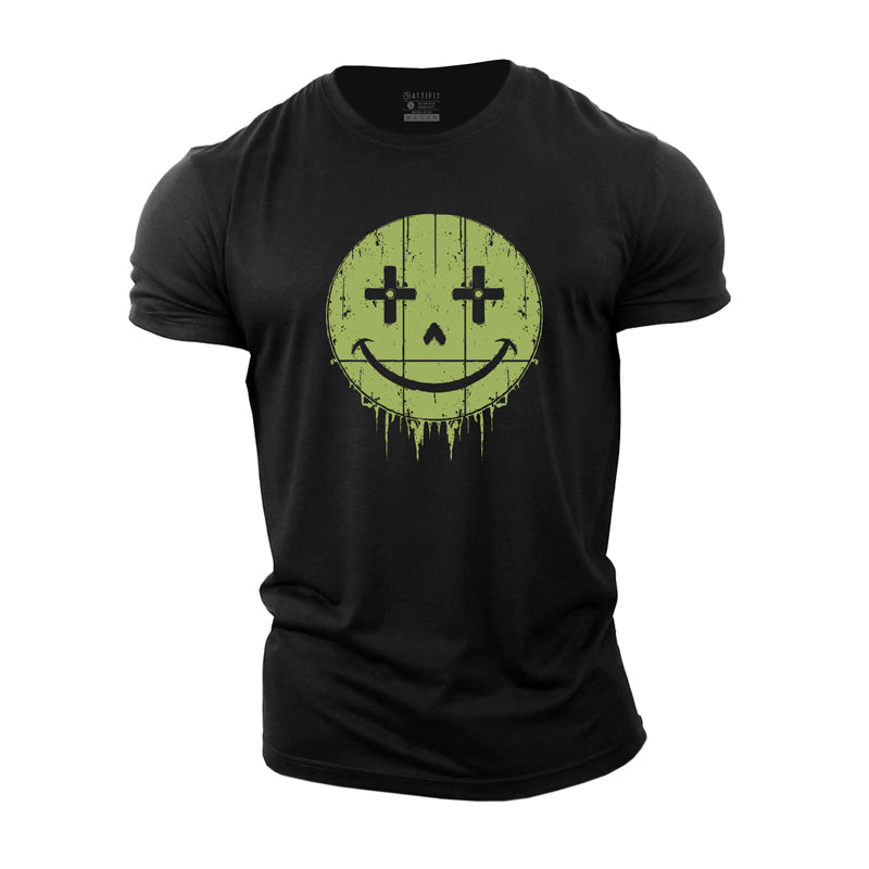 Blissful Smile Emoticon Cotton T-Shirt