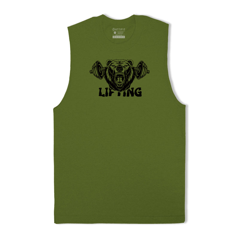 Cotton Lifting Graphic Men's Tank Top