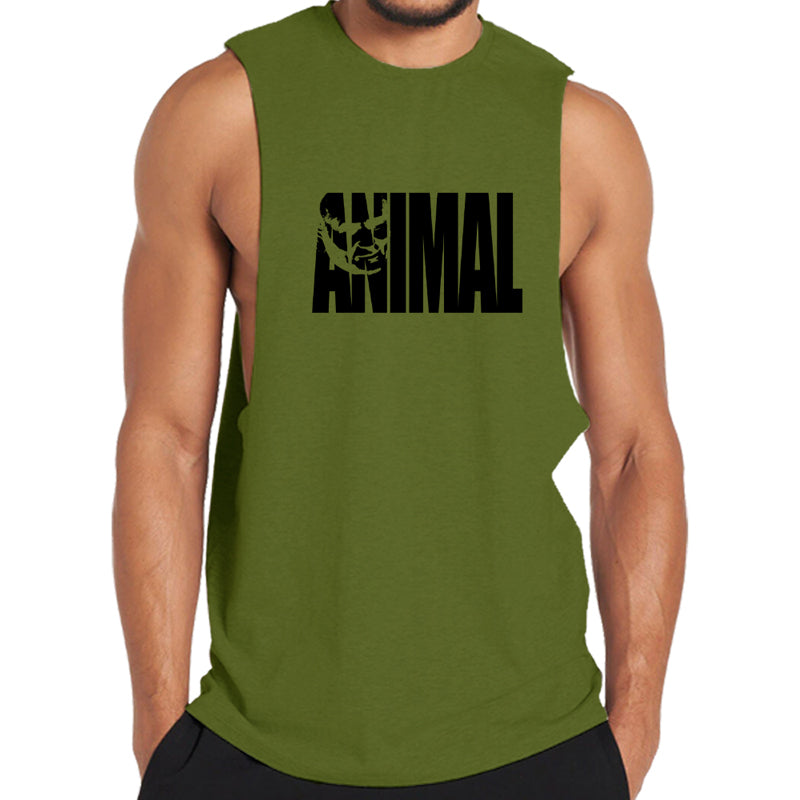 Cotton Animal Graphic Tank Top